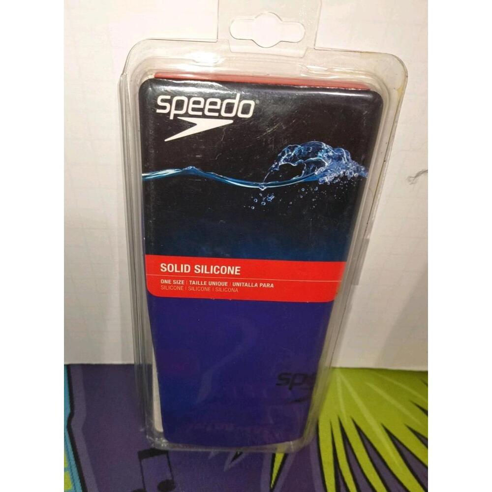 Speedo Solid Silicone Swim Cap Purple One Size Thailand Latex Free Sealed